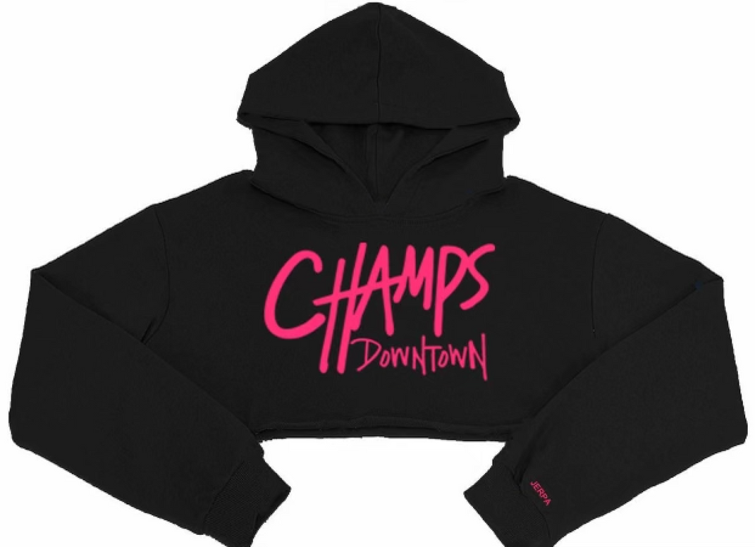Downtown sales cropped hoodie